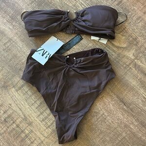 Zara Brown Bikini Set